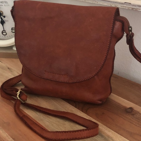 Marta Ponti Portugal Genuine Leather Handbag Crossbody Adjustable Strap - Picture 2 of 13